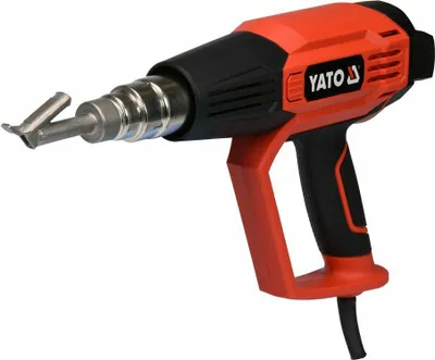 Zdjęcie produktu dla YATO Pistolet na gorące powietrze z regulacją 2000W - zgrzewarka do plastiku YT-82295