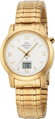 Imagen del producto de Reloj de pulsera analógico para mujer Master Time MTLA-10313-12M, modelo básico, con correa de acero inoxidable y acabado dorado