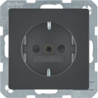Produktbild von Berker 41236086 Steckdose SCHUKO anthrazit samt Berker Q.1/Q.3
