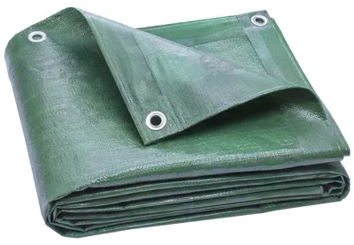 Produktbild von Abdeckplane Wasserdicht 4 x 6 m 90g/m² Allzweckplane Grün