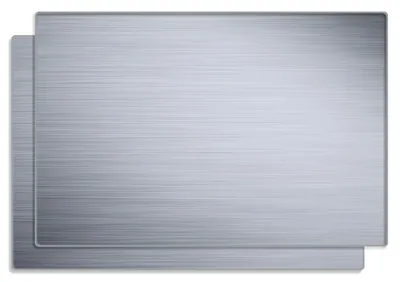 Produktbild von Wallario Frühstücksbrettchen 2er Set aus Glas, je 20 x 30 cm, mit rutschfesten Füßen, Motiv Muster aus grauen Streifen - Schraffur