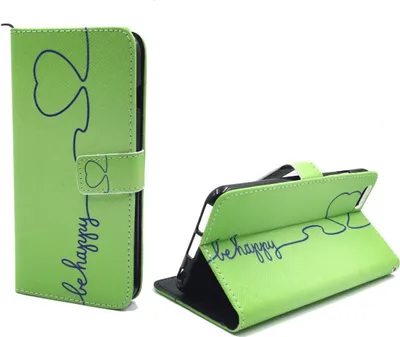 Produktbild von Handyhülle Tasche für Handy Apple iPhone 6 / 6s Plus Be Happy Grün