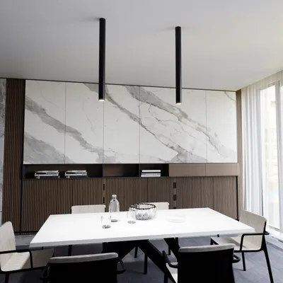 Immagine prodotto di Faretto da incasso a soffitto nero, rotondo, 80 cm, 1xGU10, 8 W, TECNO Emibig