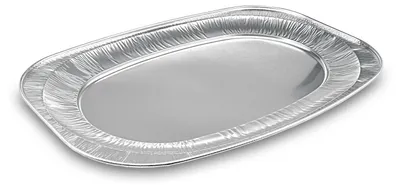 Produktbild von 5x Alu-Catering-Platten Aluminium-Partyplatten Servierplatten 55 x 36 cm