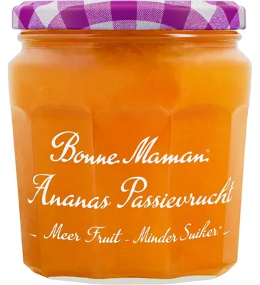 Produktbild von Bonne Maman Ananas & Passievrucht Konfitüre 335g, weniger Zucker, natürlich