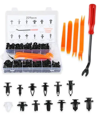 Imagen del producto de Juego de clips de montaje para automóviles, de 229 piezas, fabricados en plástico, para paneles de puertas y parachoques