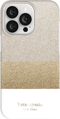 Produktbild von Kate Spade, Apple iPhone 13 Pro Cover Glitter Block Glitter Kompatibel mit Magsafe, Gold
