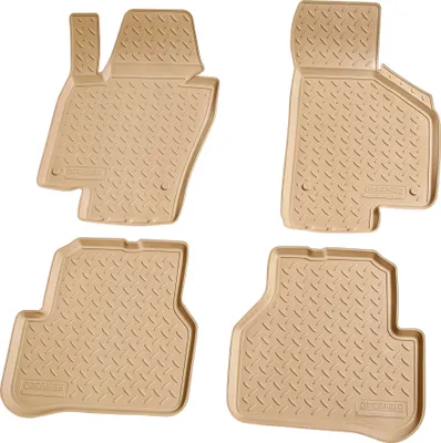 Obrázok produktu pre 3D gumové rohože pre VW Passat 3C B7 | BJ 2010 - 2014 | béžové s okrajom
