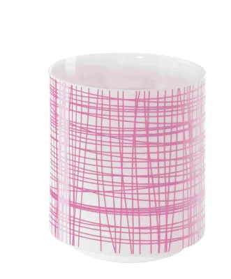 Image de ASA Selection whitematt Licht mit rose Dekor Ø 7,5 cm, H 7 cm