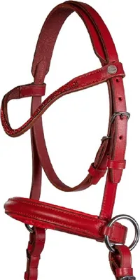 Immagine prodotto di Briglia senza morso per cavalli di legno Colore - Rosso Taglia (cavallo) - Minisettanta