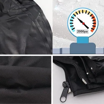 Produktbild von Bootluifel - Bimini-top - opvouwbaare Regenabdeckung - wasserdicht - schwarz - marinequalität - für Boote