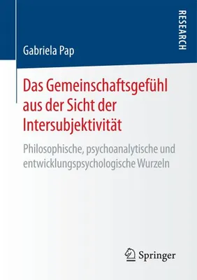 Obrázek produktu pro Das Gemeinschaftsgefühl aus der Sicht der Intersubjektivität