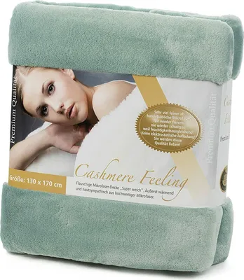 Produktbild von Gözze Premium Cashmere-Feeling Decke aqua 130x170 cm