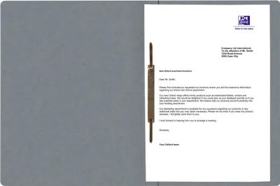 Immagine prodotto di Top File+ Cartone A4 390g commerciale e ufficiale per pinzatura grigio Confezione da 25