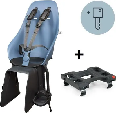 Produktbild von Urban Iki Gepäckträgerkindersitz Fahrrad mit Adapter blau schwarz abschließbar TaKe