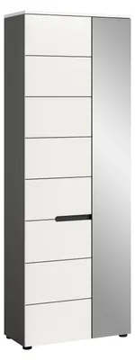 Produktbild von Garderobenschrank Canu | Weiß / Basalt grau