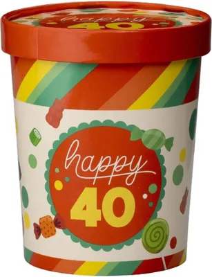 Produktbild von Paperdreams Bonbonbecher ø12x14cm – 40 Jahre