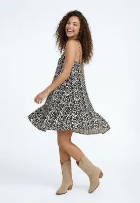 Produktbild von aleida damen kleid - schwarz weiß, XS