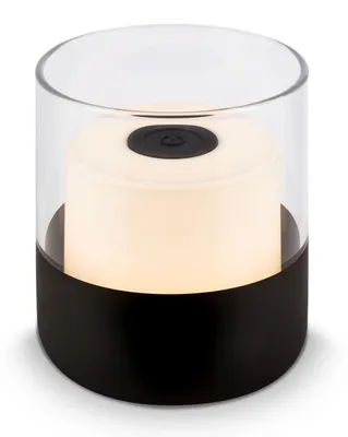 Obrázek produktu pro Mini LED stolní lampa, bezdrátová, se skleněným stínidlem, stmívatelná, dotykové ovládání