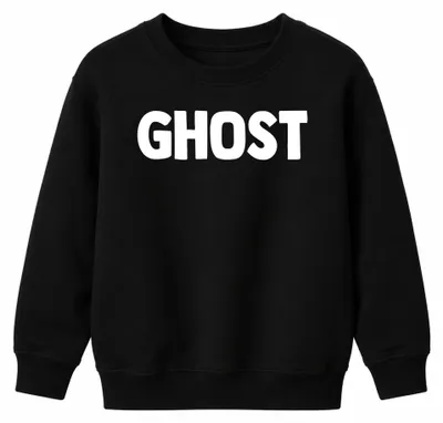 Image de Sweat à capuche pour enfant, motif fantôme d'Halloween, style rétro, noir, taille 140