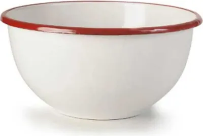 Obrázek produktu pro Smaltovaná miska červeno bílá 14cm