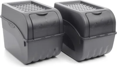 Produktbild von Novaliv Gemüseboxen Kartoffelboxen Vorratsbehälter 3,5l bis 9l (Anthrazit, 2X 9l)