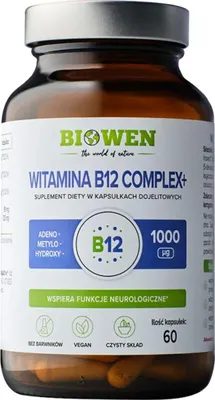 Obrázok produktu pre Biowen Vitamin B12 Complex+ 60 kapsúl