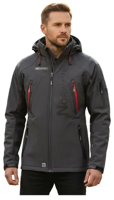 Zdjęcie produktu dla Geographical Norway WU4563H/GN-DARK GREY kurtka softshell kolor szary WU4563H/GN-DARK GREY/WU1060 D-Grey