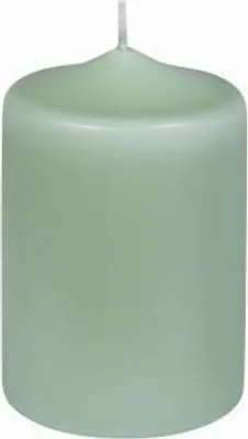 Produktbild von Premium Stumpenkerzen Staubgrün 120 x 80 mm, 1 Stück