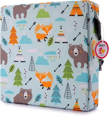 Productafbeelding van Boosterstoel voor kinderen, lichtgroen, 32 x 32 x 8 cm, voor onderweg