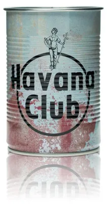 Produktbild von Havana Club Blechdose 0,35l Snackdose Longdrinkbecher Besteckhalter Metallbecher