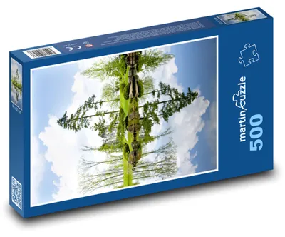 Produktbild von Puzzle 500 Teich mit Baumspiegelung - martinpuzzle