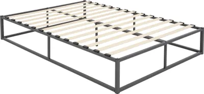 Obrázok produktu pre ML-Design B-goods kovová posteľ s lamelovým roštom na oceľovom ráme, 140x200 cm, antracitová