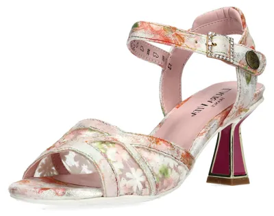 Produktbild von Laura Vita Damen Sandalette transparent Schnalle Klett LESLYO 05, Größe:39 EU, Farbe:Rosa