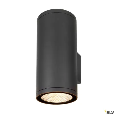 Zdjęcie produktu dla Enola Round L lampa ścienna LED góra/dół antracyt CCT 3000/4000K Regulacja barwy światła IP65