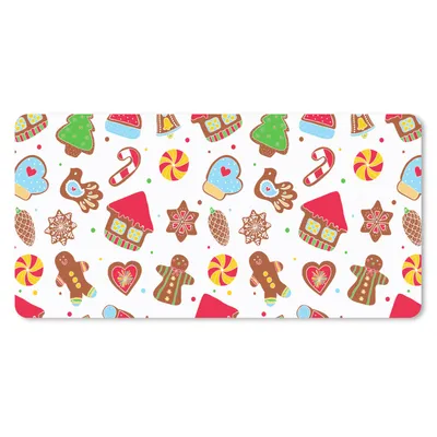 Produktbild von MuchoWow® Mauspad Mousepad Muster - Lebensmittel - Weihnachten 60x30 cm - Mousepads - Maus Mat - Pad - Mausunterlage - Nachhaltig