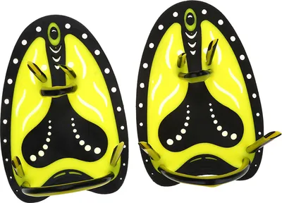 Produktbild von Wiosełka pływackie dla dzieci, unisex PP + TPR, idealne do treningu pływackiego, nurkowania i snorkelingu (S-Yellow)