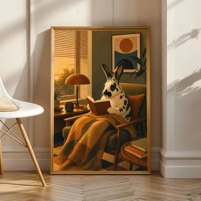 Harlekin-Kaninchen, Kaninchenposter, Produktansicht 1