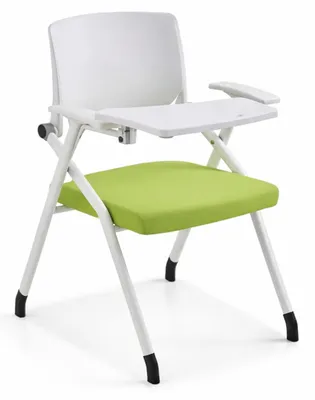 Produktbild von Ergonomischer Seminarstuhl mit klappbarem Tablett und Armlehnen