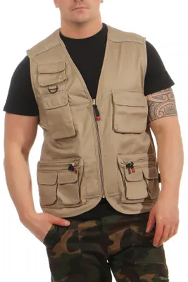 Produktbild von Mivaro Herren Sommer Outdoor Weste - Arbeitsweste mit Reißverschluss, viele Taschen, Drytech Futter, atmungsaktiv und leicht, Regular Fit, Größen S bis 5XL