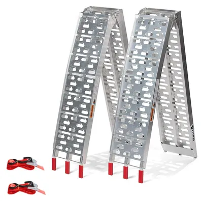 Productafbeelding van Opvouwbare Aluminium Oprijplaat met Antislipoppervlak