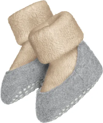 Zdjęcie produktu dla FALKE Cosyshoe, skarpetki dla niemowląt i dzieci, model 4651, kolor: beżowy melanż, rozmiar: 17-18