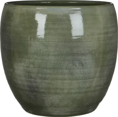 Produktbild von Mica Decorations Lester Blumentopf - H31 x Ø33 cm - Terrakotta - Grün