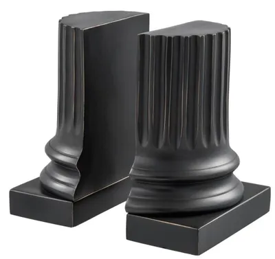 Image de Casa Padrino Serre-livres Lot de 2 15 x 7,5 x H. 18,5 cm - Décoration de salon de luxe - Serre-livres