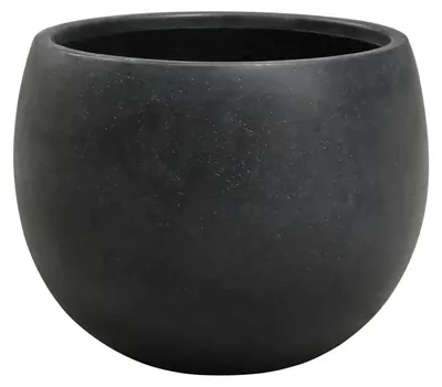 Produktbild von aplanta Pflanztopf Sandro schwarz | 36X31, für drinnen, Pflanzkübel, wie echt, Allergiker geeignet, pflanzliche Dekoration Praxis, Office & Wohnzimmer
