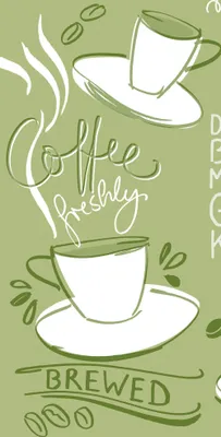 Produktbild von Airlaid Serviette Tasty Coffee in Oliv 33 x 33 cm, 1/8- Falz, 50 Stück - Mank