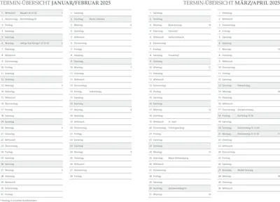 Produktbild von 2025 ADINA Buchkalender Chefplaner A5 weiss-metallic 1 Tag 1 Seite