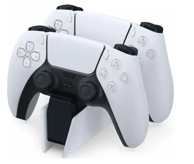 Produktbild von Sony DualSense-Ladestation, PlayStation 5, Ladestation, Schwarz, Weiß, Sony, DualSense, 119,5 mm