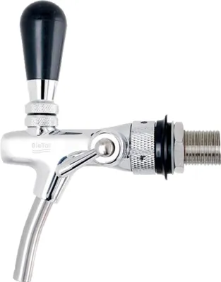 Produktbild von Kompensatorhahn Zapfhahn Bierhahn BieTal® Schankhahn verchromt Chrom 35mm