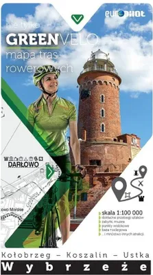 Zdjęcie produktu dla Mapa tras rowerowych wybrzeża: Kołobrzeg-Koszalin-Ustka Europa